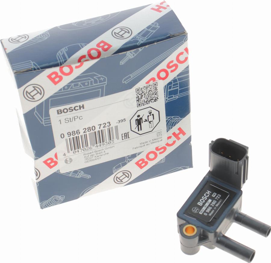 BOSCH 0 986 280 723 - Датчик, давление выхлопных газов parts5.com