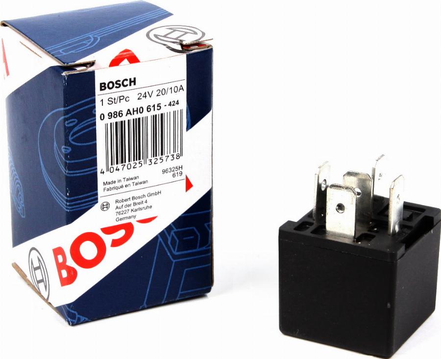 BOSCH 0 986 AH0 615 - Реле, ABS parts5.com