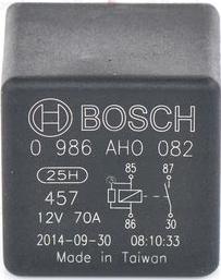BOSCH 0 986 AH0 082 - Реле, рабочий ток parts5.com