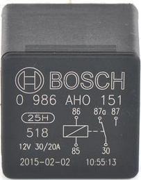 BOSCH 0 986 AH0 151 - Реле, рабочий ток parts5.com