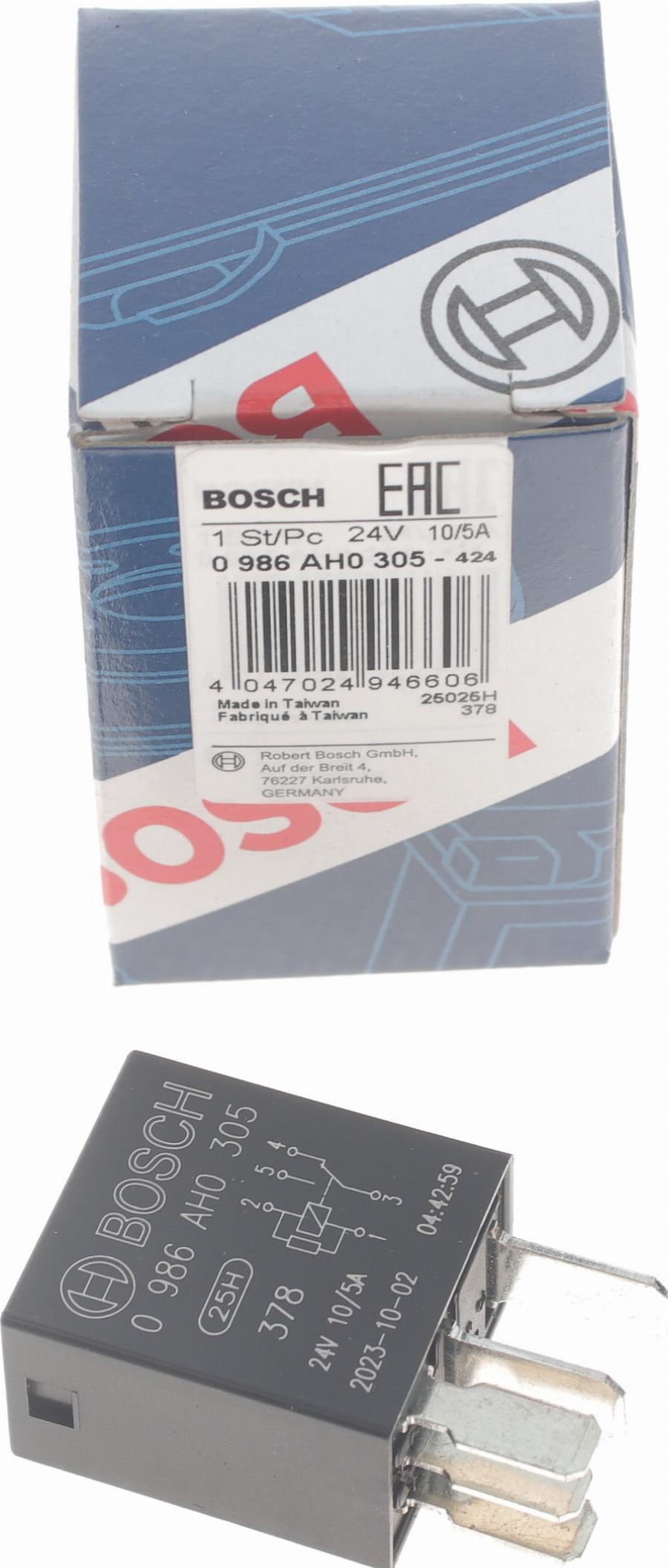 BOSCH 0 986 AH0 305 - Реле, рабочий ток parts5.com