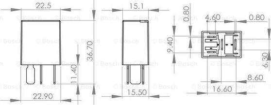 BOSCH 0 986 AH0 328 - Реле, рабочий ток parts5.com