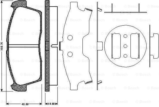 BOSCH 0 986 TB2 930 - Тормозные колодки, дисковые, комплект parts5.com