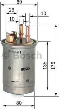 BOSCH 0 450 906 357 - Топливный фильтр parts5.com