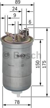 BOSCH 0 450 906 267 - Топливный фильтр parts5.com