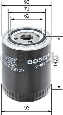 BOSCH 0 451 104 066 - Filtro de aceite parts5.com