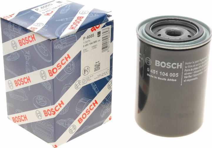 BOSCH 0 451 104 005 - Filtro de aceite parts5.com