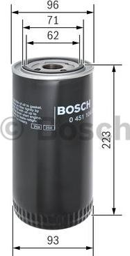 BOSCH 0 451 104 015 - Oil Filter parts5.com