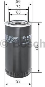 BOSCH 0 451 105 067 - Oil Filter parts5.com