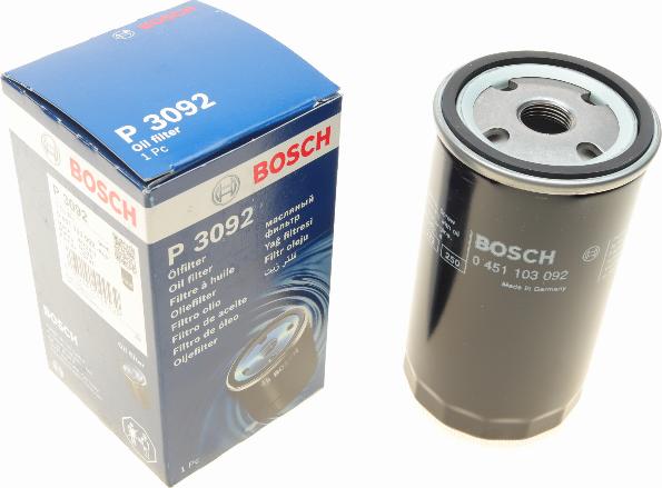 BOSCH 0 451 103 092 - Oil Filter parts5.com