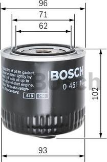 BOSCH 0 451 103 062 - Масляный фильтр parts5.com