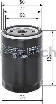 BOSCH 0 451 103 086 - Масляный фильтр parts5.com