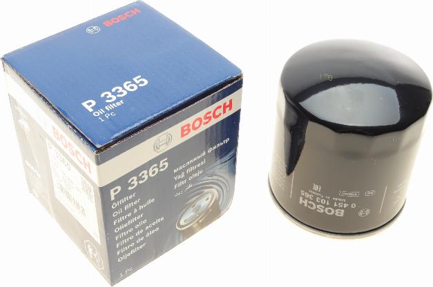 BOSCH 0 451 103 365 - Filtro de aceite parts5.com