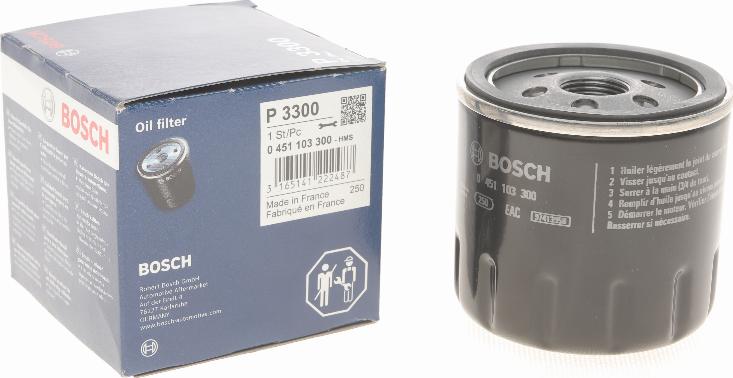 BOSCH 0 451 103 300 - Filtro de aceite parts5.com