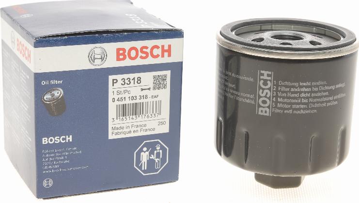 BOSCH 0 451 103 318 - Масляный фильтр parts5.com