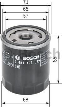 BOSCH 0 451 103 372 - Масляный фильтр parts5.com