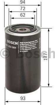 BOSCH 0 451 203 001 - Масляный фильтр parts5.com