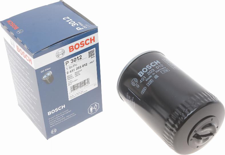 BOSCH 0 451 203 012 - Filtro de aceite parts5.com