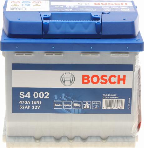 BOSCH 0 092 S40 020 - Стартерная аккумуляторная батарея, АКБ parts5.com