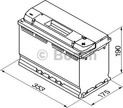 BOSCH 0 092 S40 130 - Стартерная аккумуляторная батарея, АКБ parts5.com