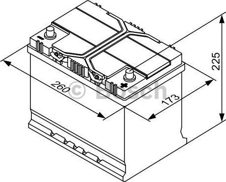 BOSCH 0 092 S40 260 - Стартерная аккумуляторная батарея, АКБ parts5.com