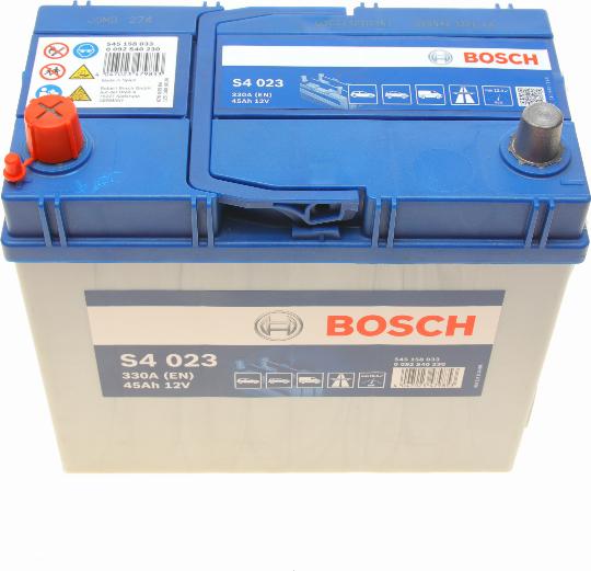 BOSCH 0 092 S40 230 - Стартерная аккумуляторная батарея, АКБ parts5.com