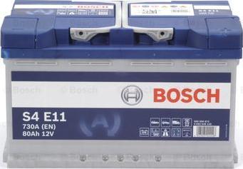 BOSCH 0 092 S4E 110 - Стартерная аккумуляторная батарея, АКБ parts5.com