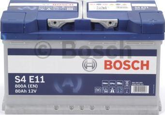 BOSCH 0 092 S4E 111 - Стартерная аккумуляторная батарея, АКБ parts5.com