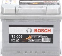 BOSCH 0 092 S50 060 - Стартерная аккумуляторная батарея, АКБ parts5.com