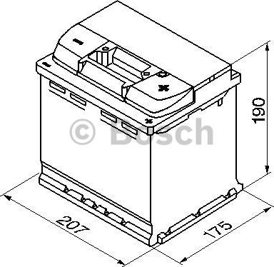 BOSCH 0 092 S50 020 - Стартерная аккумуляторная батарея, АКБ parts5.com