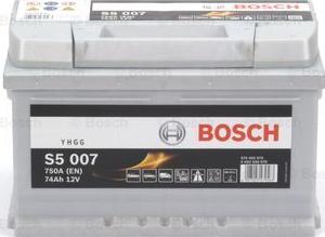 BOSCH 0 092 S50 070 - Стартерная аккумуляторная батарея, АКБ parts5.com
