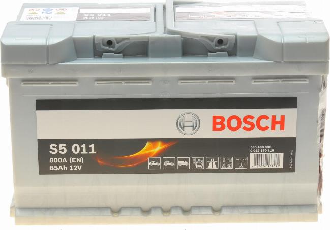 BOSCH 0 092 S50 110 - Стартерная аккумуляторная батарея, АКБ parts5.com