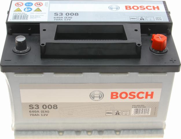 BOSCH 0 092 S30 080 - Стартерная аккумуляторная батарея, АКБ parts5.com