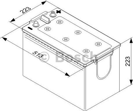 BOSCH 0 092 T40 770 - Стартерная аккумуляторная батарея, АКБ parts5.com