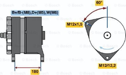 BOSCH 0 120 689 571 - Генератор parts5.com