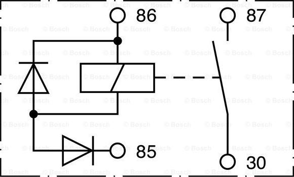 BOSCH 0 332 002 156 - Реле батареи parts5.com