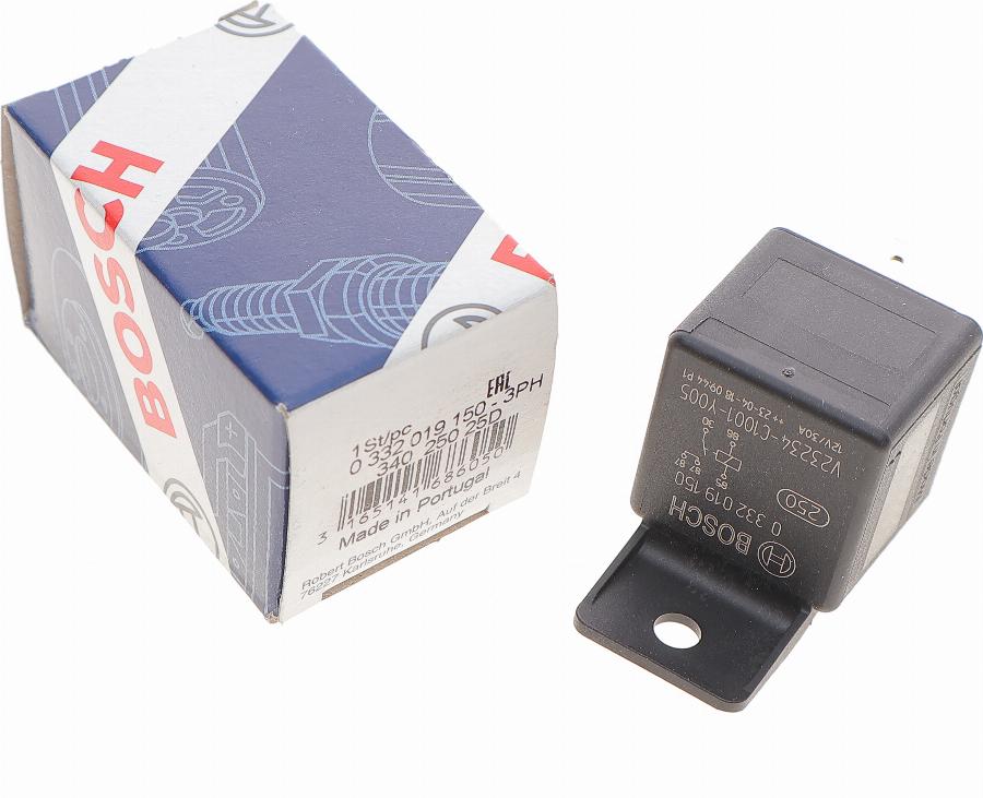 BOSCH 0 332 019 150 - Реле, рабочий ток parts5.com