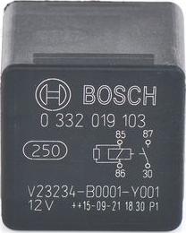 BOSCH 0 332 019 103 - Реле, рабочий ток parts5.com