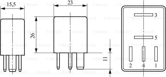 BOSCH 0 332 011 007 - Прерыватель указателей поворота parts5.com