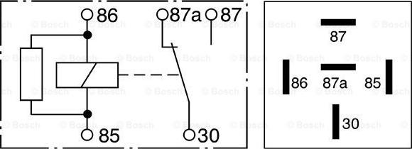 BOSCH 0 332 209 159 - Реле, рабочий ток parts5.com