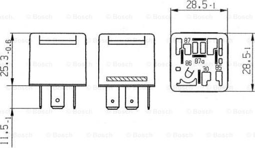 BOSCH 0 332 209 202 - Реле, рабочий ток parts5.com