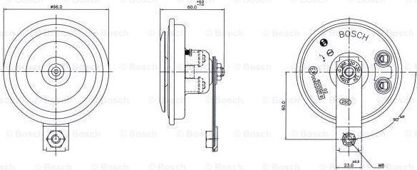 BOSCH 0 986 320 130 - Звуковой сигнал parts5.com