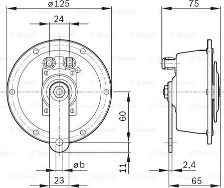 BOSCH 0 320 226 008 - Звуковой сигнал parts5.com