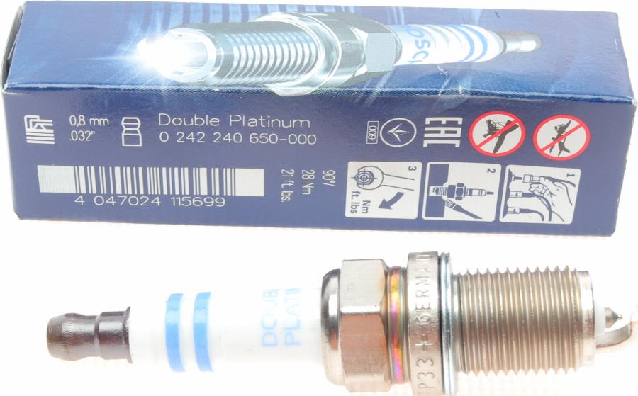 BOSCH 0 242 240 650 - Свеча зажигания parts5.com