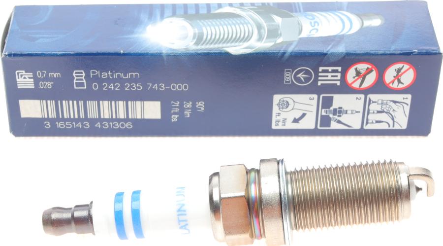 BOSCH 0 242 235 743 - Spark Plug parts5.com