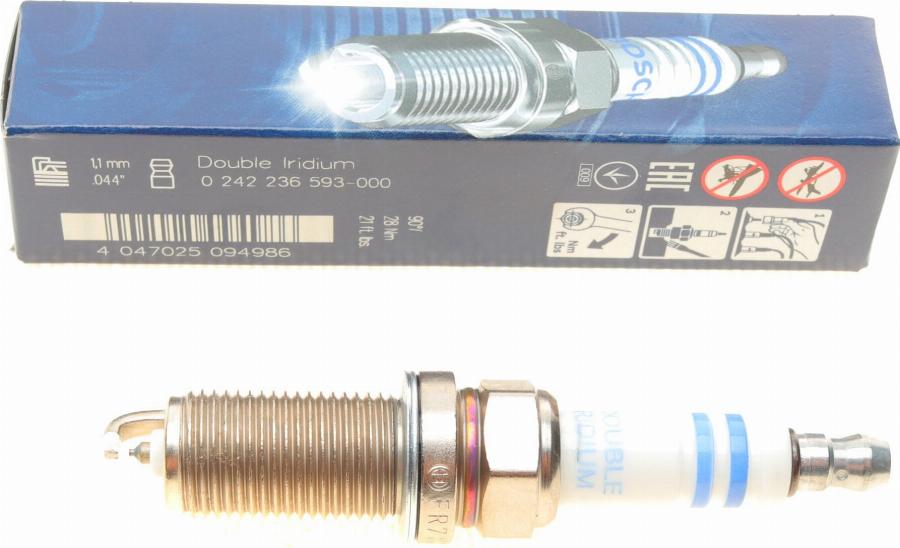 BOSCH 0 242 236 593 - Spark Plug parts5.com