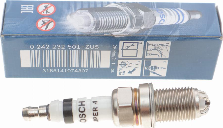 BOSCH 0 242 232 501 - Свеча зажигания parts5.com