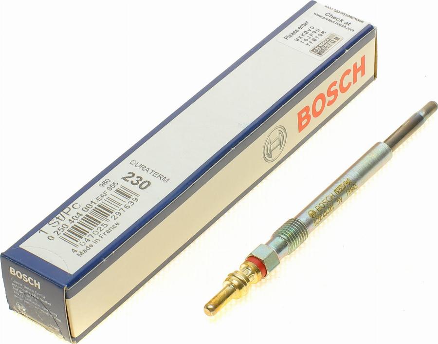 BOSCH 0 250 404 001 - Свеча накаливания parts5.com