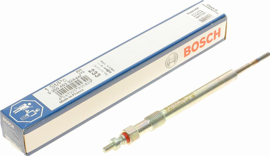 BOSCH 0 250 403 024 - Свеча накаливания parts5.com