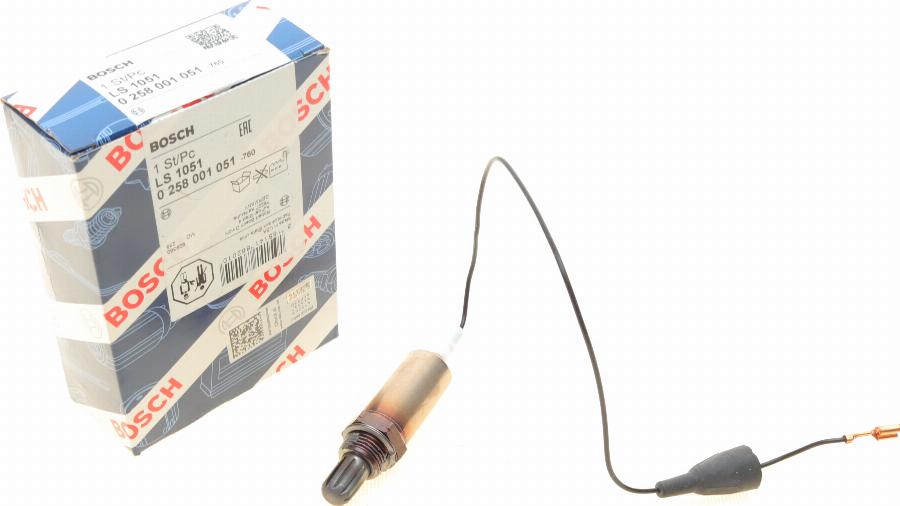 BOSCH 0 258 001 051 - Lambda Sensor parts5.com